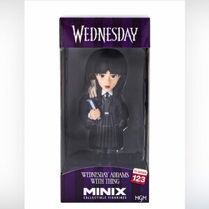 Wednesday Addams Minix Collectible Figure #123 w/ Thing | NIB